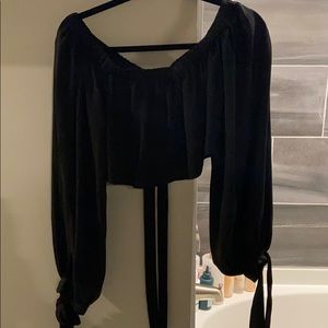 Black off the should top